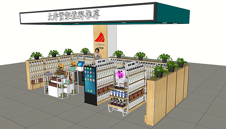 超市便利店收銀臺展示柜擺放時注意的幾個方面